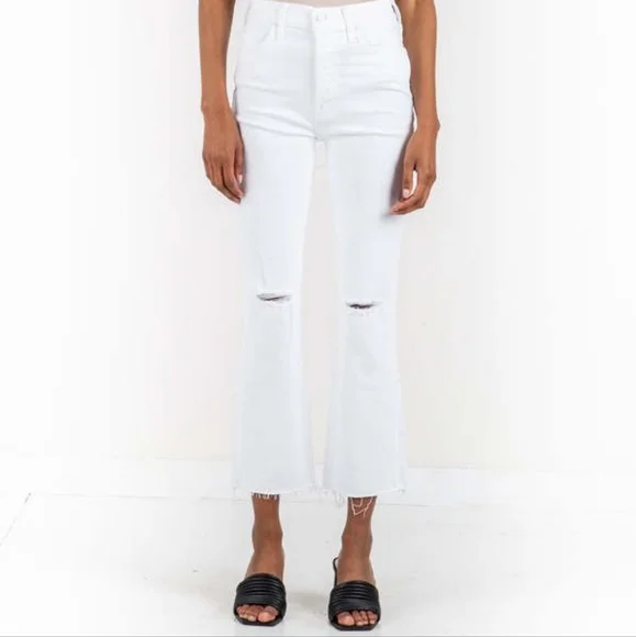 MOTHER High Rise White Jeans - Picture 3 of 11